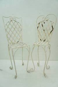 Pair of Plant Stand Cafe Chairs 29 tall