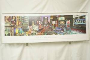 New York Time Square Framed Artwork. Limited Edition. 40x13.5