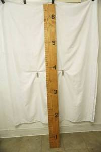 Wooden Ruler Wall Hanging 6 tall