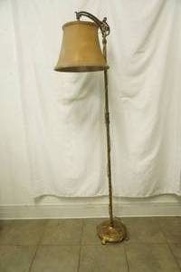 Vintage Brass Floor Lamp 59 tall