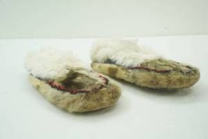 Vintage Fur Moccasins