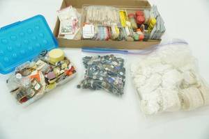 Sewing Ribbons, Glitter, Buttons, rhinestones