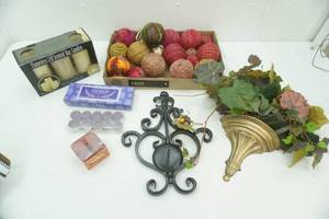 Home Decor Lot Candles, LED Candles, Decorative Balls