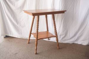 Victorian Tiger Oak side table
