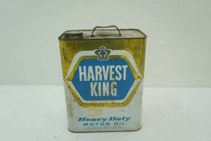 Vintage Harvest King Heavy Duty Motor Oil 2 Gallon Can