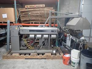 Plastic Extruder PAC 250 in excellent condition, you will NEED a dock level truck for removal as this weighs a estimated 9000 lbs. It has a giant motor.&nbsp&nbsp