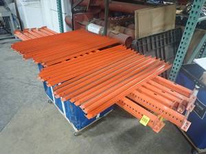 Orange pallet racking, Long beams 8ft, Short beams 45