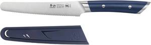 Cangshan Helena Series 5 Round-Tip Serrated Utility Knife with Sheath