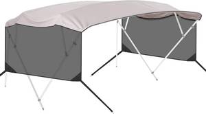 Garvee Life Universal 4 Bow Boat Bimini Top Replacement Canvas and Detachable Side Walls