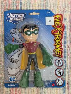 Mattel DC Justice League Flextreme Robin 7 Poseable Rubber Figure