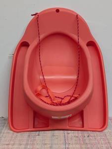 Toddler Sled with Rope and Pad Coral - Sun Squad Polyethylene, 50lb Capacity