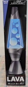LAVA 14.5 Geometric Monochrome Novelty Table Lamp Modern Decor, Electric Powered, No Assembly, for All Ages