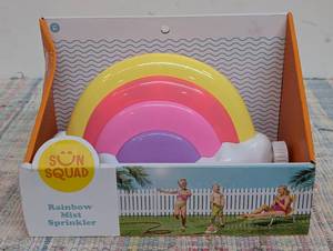 Rainbow Play Sprinkler - Sun Squad Kids Outdoor Toy, Ages 3