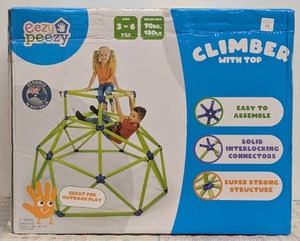 Monkey Bars Toddler Gym Tower - Green Eezy Peezy Climber, Outdoor Toys, Ages 3-6