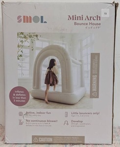 SMOL Mini Bounce House Polyvinyl Material, Electric Blower, Repair Kit Included