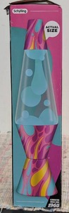 LAVA 14.5 Modern Pink Swirl Novelty Table Lamp Modern Style Electric Novelty Table Lamp for All Ages, No Assembly Required