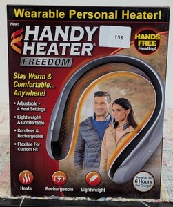 Handy Heater Freedom Travel Neck Heater Portable Body Warmer, 131°F Max, 6.5-Hour Duration, Lithium-Ion Battery Included