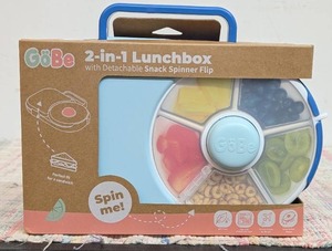 GoBe - Kids Lunchbox with Detachable Snack Spinner, Blue