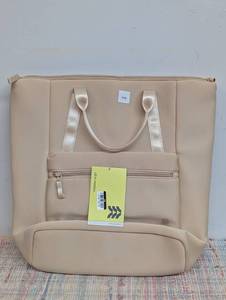 Tan Faux Neoprene Backpack Tote - All in Motion