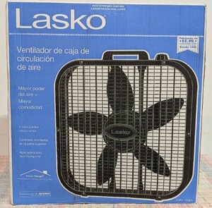 Lasko B20401 Decor Box Fan, 20, Black