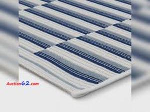 Room Essentials Blue Colorblock Striped Rug - 3 ft 10 in x 5 ft 4 in