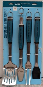 Charbroil 4pc Comfort Grip Tool Heat-Resistant Grill Cookware Set