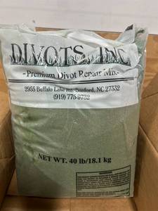 ^Divots Inc Lot of 2- 40 LB Bags of Lawn Divot Repair Sand Mix