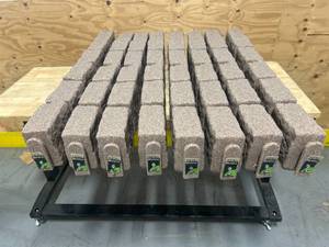 BEUTA Lot of 2 Cases of- 47.5 in. x 6.5 in. x 4 in. Sand Stone (Section) Faux Stone Plastic Garden Edging (4 pieces per case for a total of 8) MSRP $360