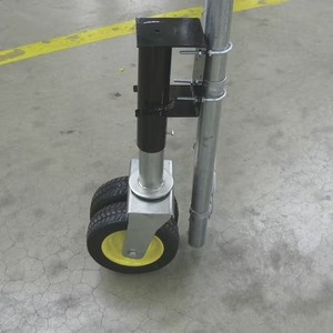 4 Seasons Gate Wheel with Spring Suspension, 400-Lb. Capacity, 8in. x 3in. Dual Tires, Model# GW-400FF