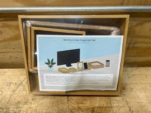 Uplift Desk Bamboo Desk Organizer Set STR210