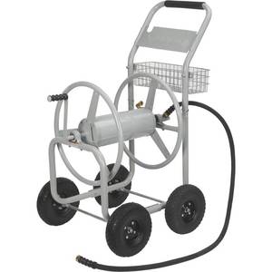 Strongway Garden Hose Reel Cart, 400ft. Capacity, Fits 58in. Hose MSRP $190 (missing parts, read description)
