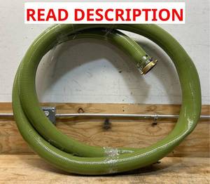 NorthStar Water Pump Suction Hose, 3in. x 15ft., 60 Max. PSI, PVC, Industrial-Grade Aluminum Couplings