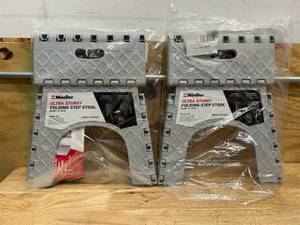 Mieller AUSTRIA ULTRA STURDY FOLDING STEP STOOL (lot of 2)