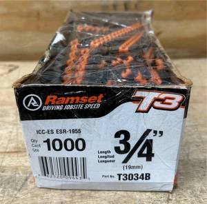 Ramset 1000 Fastners