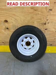 RADIAL TRAILER TIRE (cracked seal)