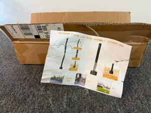 Outdoor String Light Pole Assembly