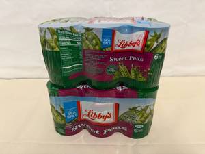 12 Cans Libbys Sweet Peas