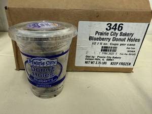 DD. 12-9oz Cups Blueberry Donut Holes