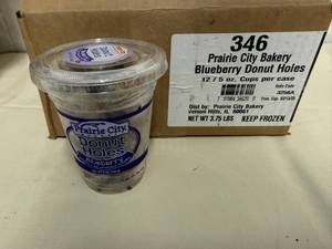 DD. 12-9oz Cups Blueberry Donut Holes