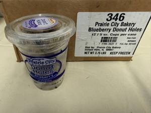 DD. 12-9oz Cups Blueberry Donut Holes