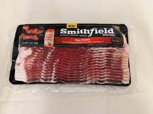 EE. 3x 12oz Smithfield Hickory Smoked Bacon-Mikes Hot Honey