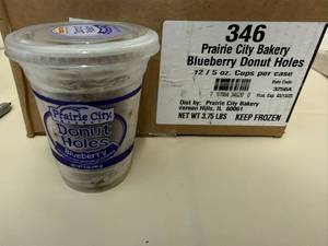 DD. 12-9oz Cups Blueberry Donut Holes