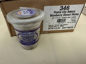 DD. 12-9oz Cups Blueberry Donut Holes