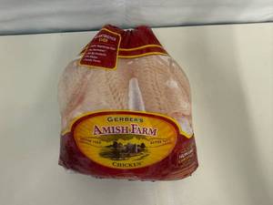 EE. 2x 4lb Gerber Amish Farm Whole Fryer Chicken