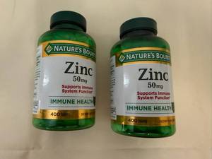 3x 400ct Nature Bounty Zinc-50mg-exp. 728