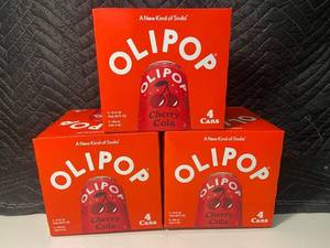BP - OLIPOP Cherry Cola - 12 Cans in 3 Boxes