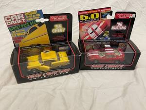 Road Champs Collectibles 55 Chevy & 96 Mustang Diecast Cars (Lot of 2)