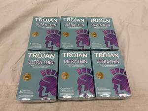 Trojan Ultra Thin 5-Count Condoms (Lot of 6)