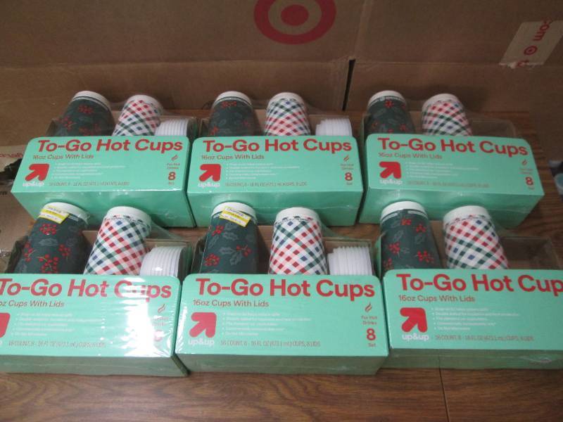 6 8 Packs of hot and cold cups with...