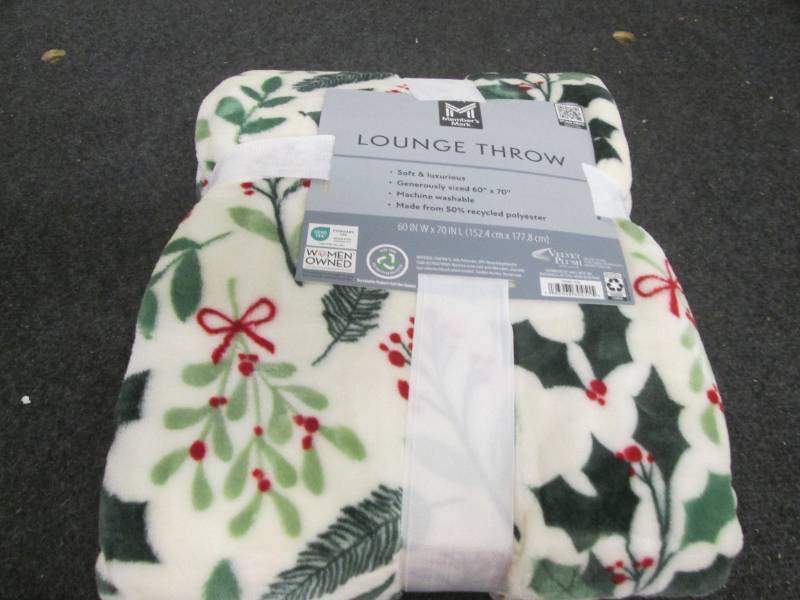 Plush lounge throw...